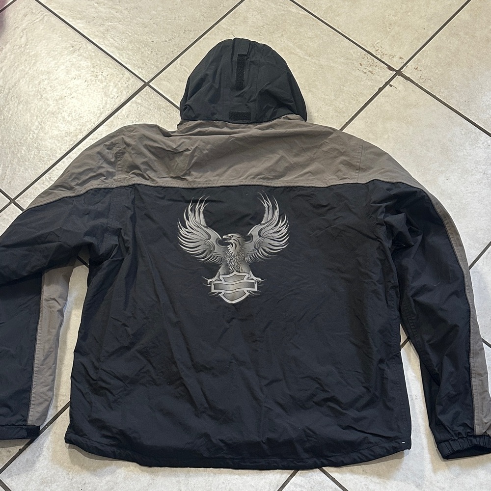 Harley Davison Jacket Motorcycles Biker Windbreaker Coat